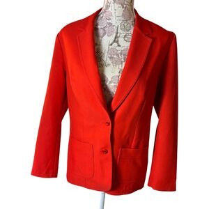 1967 Vintage Sissies California Red Blazer Jacket Size M Polyester